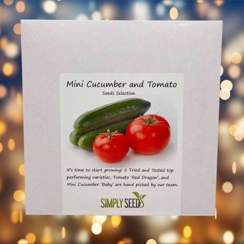 Mini Cucumber And Tomato Seeds Selection Packet